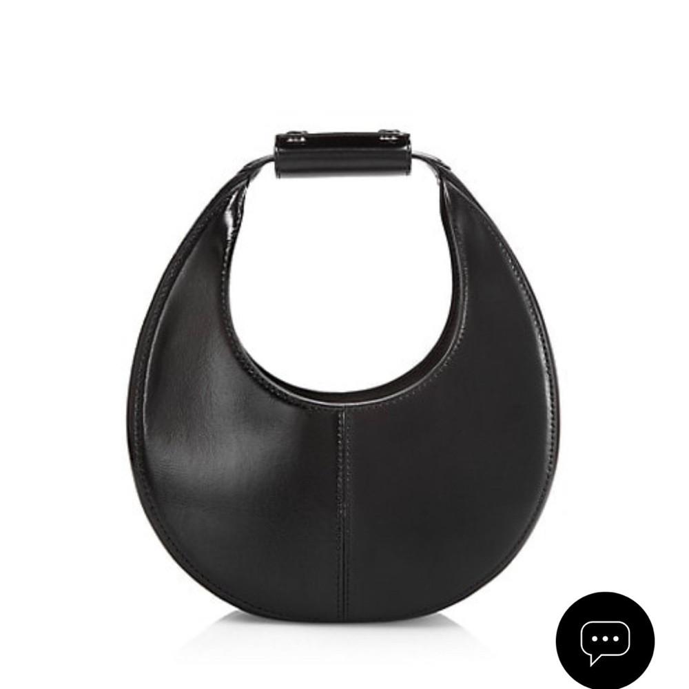Staud Mini Moon Split Leather Shoulder Bag